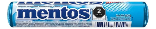 Mentos Sabor Menta 12 Rollos De 29.04g Caramelos Masticables