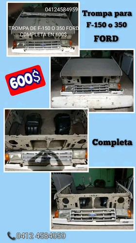 Se Vende Trompa Completa De Ford Pick Up Año 88 