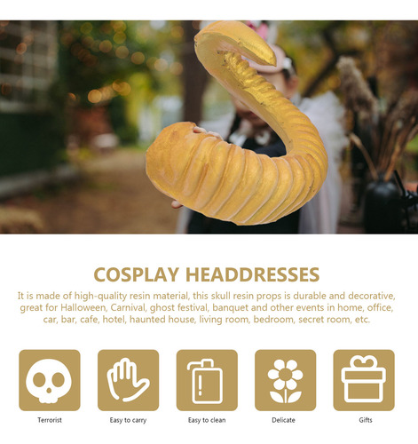 1 Par De Diademas Para Halloween, Gorro Con Forma De Cavel,