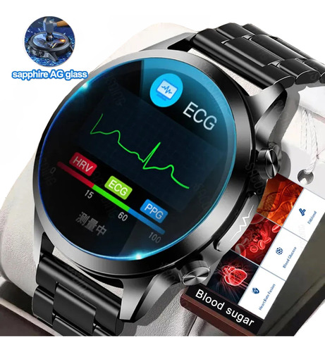 Reloj Inteligente Hombre Glucemia Laser Therapy Smartwatch