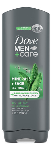 Dove Men+care Elements Body Wash Mineral+sage 18 Oz Elimina.