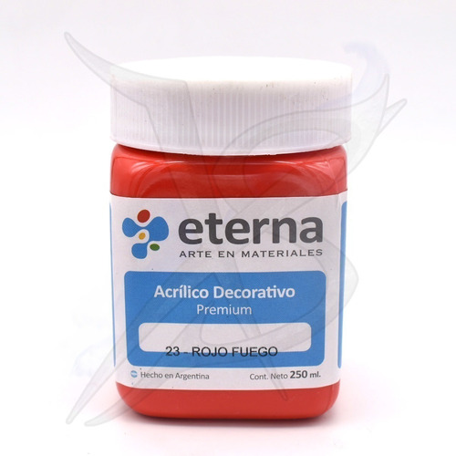 Acrilico - Eterna 250 Cc Rojo Fuego - Xion Store