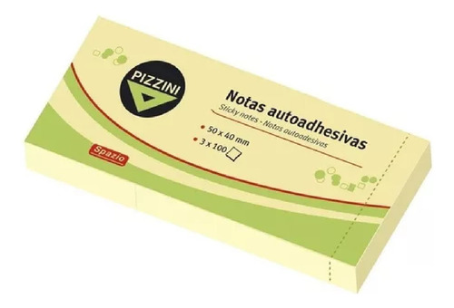 Notas Adhesivas Taco Sticky Notes 50x40mm X100hs (packx3)