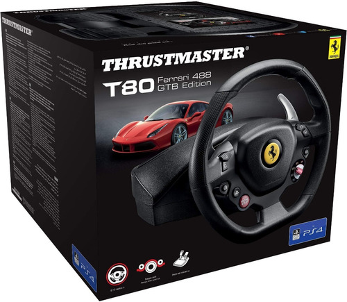 Volante Thrustmaster T80 Ferrari 488 Gtb Racing Wheel Ps4/pc