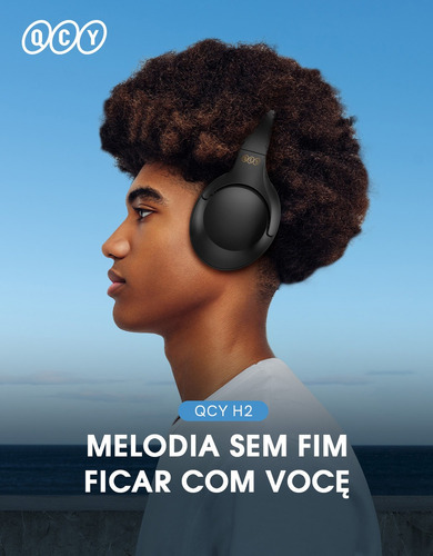 Auriculares Qcy H2 Pro Headset Inalámbrico Y Cableado Color Negro