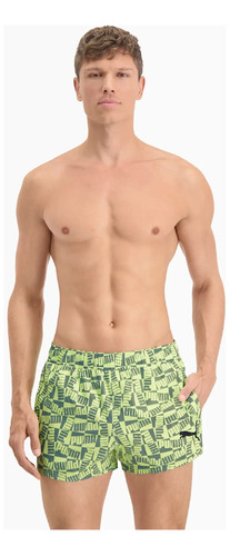 Short De Baño Puma Swim Men Block Logo Hombre Asfl70