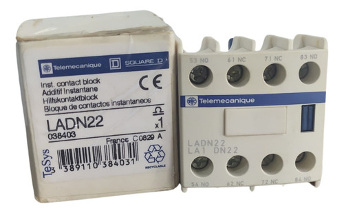 Contacto Auxiliar Frontal Ladn22 2na+2nc Telemecanique