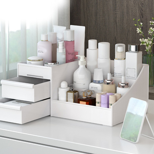 (w) Caja Organizadora De Plástico Para Cosméticos, Cajones,