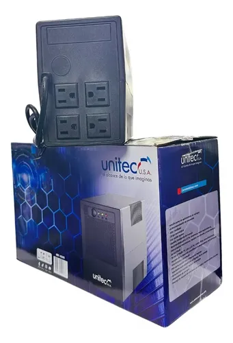 Ups Interactiva Unitec 1200 Led 800va 480w Factor Potencia