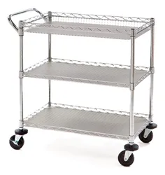 Comprar Carro Organizador De Aço Inox Para Cozinha 3 Prateleiras no Mercado Livre