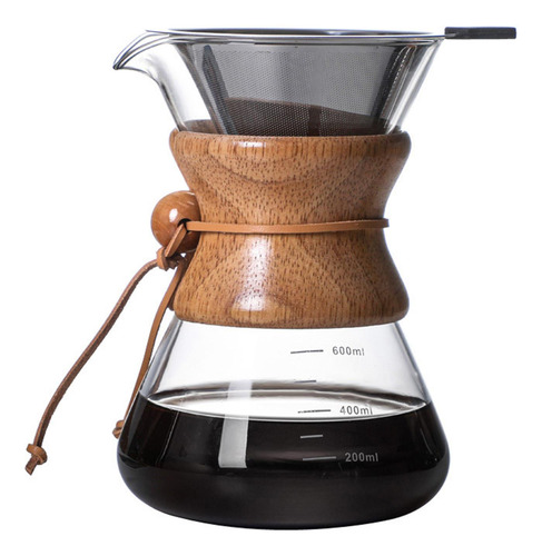 Despeje Sobre A Máquina De Café Filtro Reutilizável 600ml