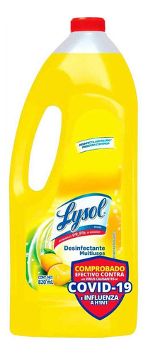 Desinfectante De Superficies Líquido Lysol Pure Citrus 820ml