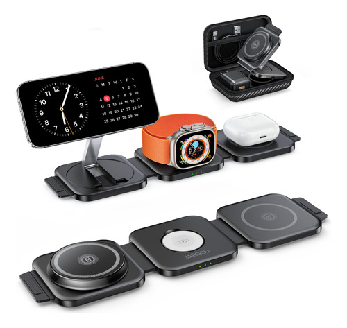 Estación De Carga 3 En 1 Para iPhone, AirPods Y Apple Watch