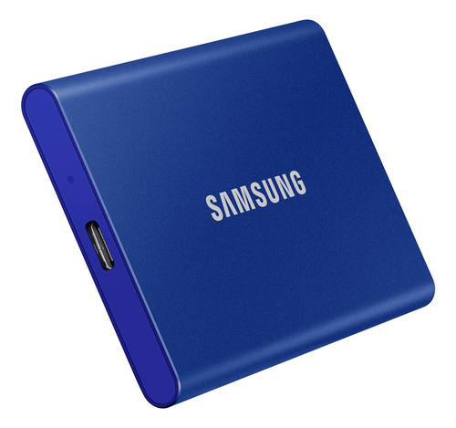 Imagen 3 de 4 de Disco sólido externo Samsung Portable SSD T7 MU-PC1T0 1TB azul