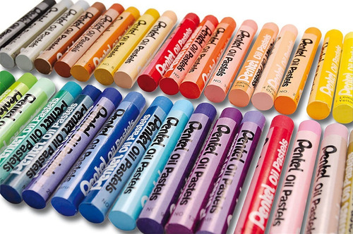 Imagem 3 de 6 de Giz Pastel Oleoso Pentel Arts 36 Cores