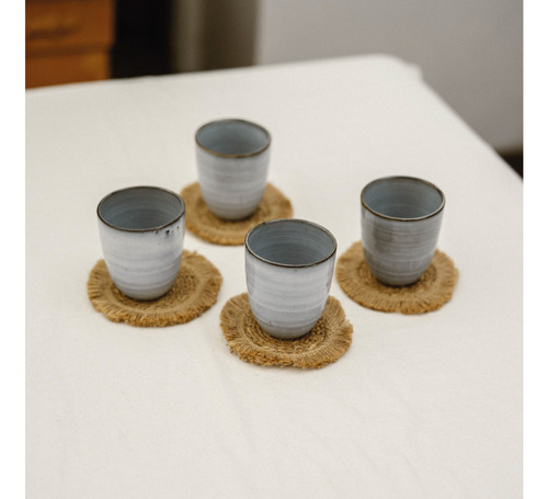 Set 4 Vasos Cerámica 270 Ml Amalfi Simplit