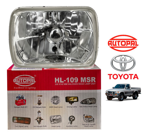  Faro Pantalla Cuadrada Toyota Hilux 98