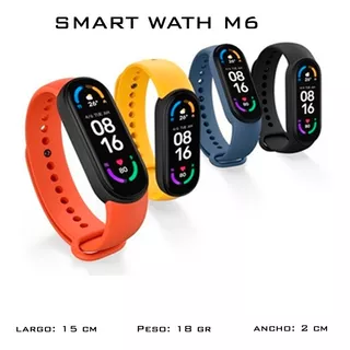 Pulsera Inteligente Smart Band M6 Reloj Inteligente