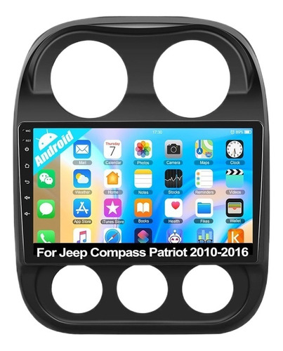Carplay Stereo 2+32 G Para Jeep Compass Patriot 2009-2016 Fm