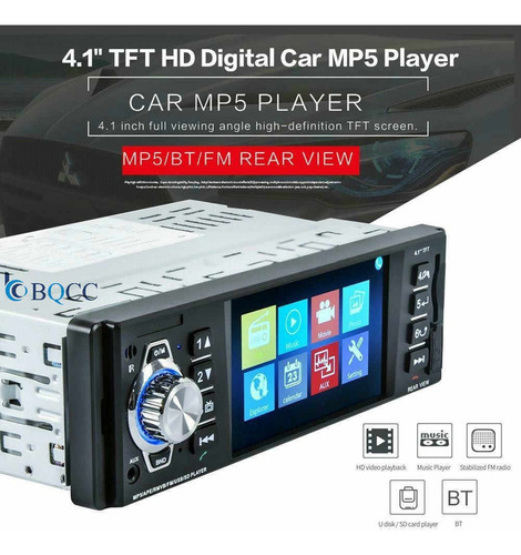 Radio Con Pantalla Para Camara De Retro 4.5 Pulgadas Mp5 Mp3