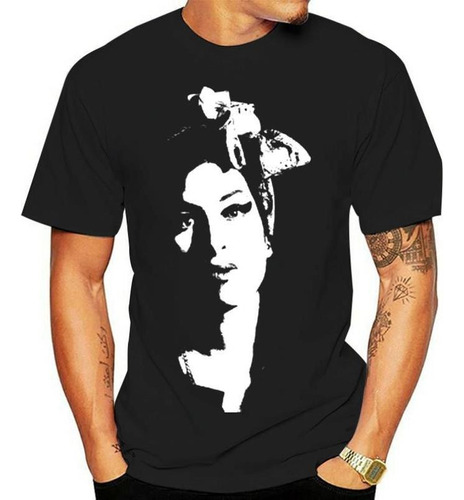 Hjb Camiseta Oficial Amy Winehouse Scarf Portrait Frank Back