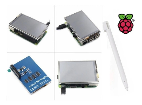 Display Lcd 3.5 Touch Screen Tela Raspberry Pi3 + Case Pi 3