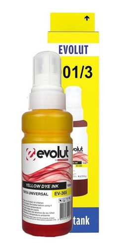 Refil Tinta Compativel Para T664 664 L395 L380 100ml Yellow