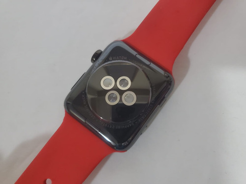 Apple Watch Series 3 42mm (gps + Lte) Color Negro Inoxidable Negro Rojo Negro (Usado)