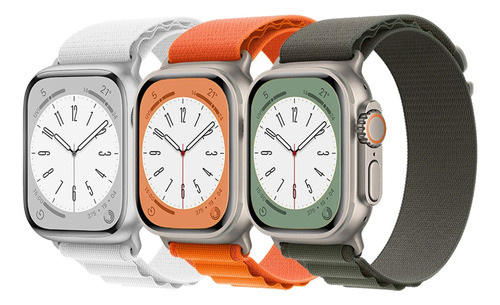 3 Correas Alpine Loop Para Apple Watch Band Series Ultra 7 6