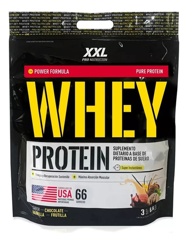 Whey Protein 3kg Xxl Pro Nutrition Proteína Concentrada