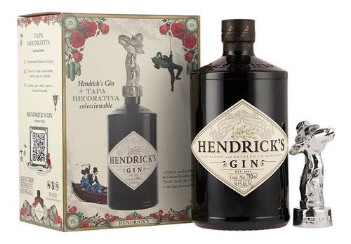 Ginebra Hendricks 750 Ml Con Tapa Coleccionable