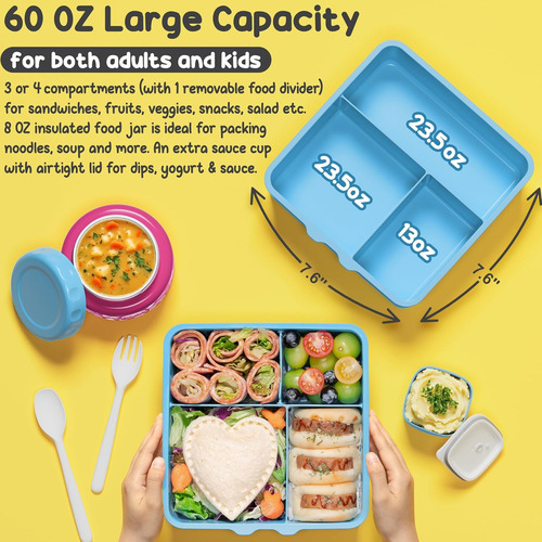 Caja Bento Fimibuke Para Niños, A Prueba De Fugas Y Bpa