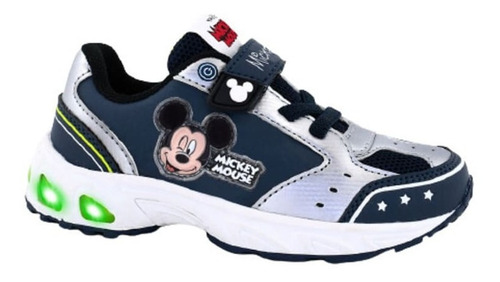 Zapatillas Footy Disney Pu Mickey Con Luz Asfl70
