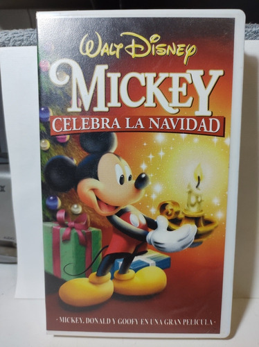 Mickey Celebra La Navidad Vhs Original Donald Goofy Lea