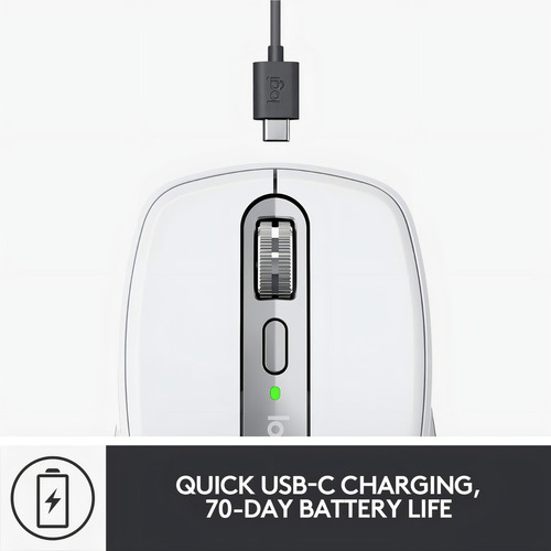 Mouse Logitech Mx Anywhere 3s Bluetooth/8k Usb-c Pale Grey