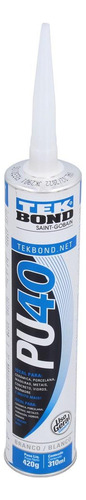 Sellador De Poliuretano Pu40 Color Blanco De 310 Ml / 420 Gr