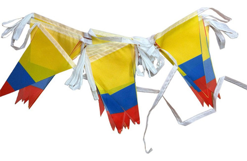Banderas De Colombia Triangulares Banderines