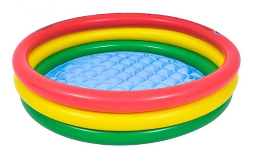 Piscina Para Niños En El Hogar Para Adultos Arcoiris 130cm