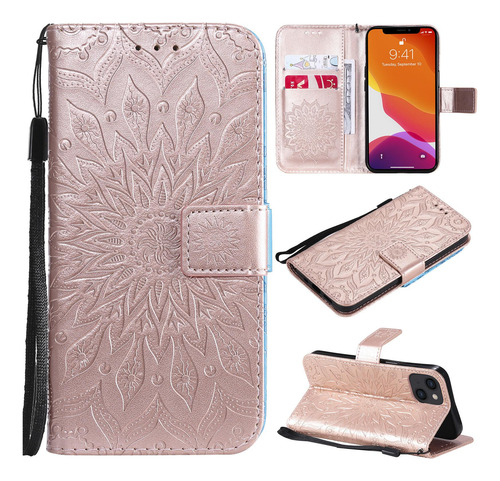Funda Con Tótem En Forma De Girasol Para Honor Magic 4 5 6 70 80 90 100 10 50 Lite 20 30 Pro 8a 8 X 9 A 5 G, Ranura Para Tarjetas Con Tapa Para Agenda