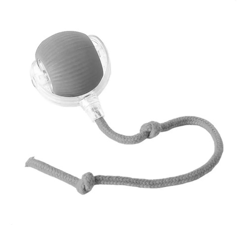 Bolinha Giratória Automática Brinquedos Pet Gato Cachorro Cor Cinza