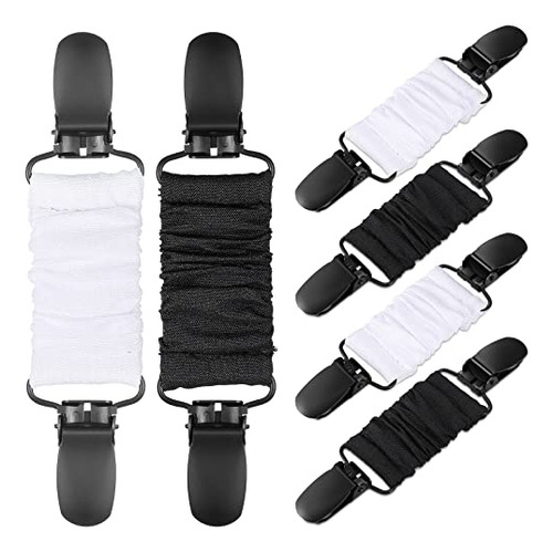 6 Piezas Clips De Ropa Para Vestidos Clips De Cincha Negros