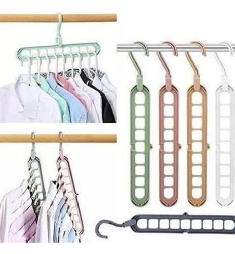 Organizador plegable Magico Hangers de 9 agujeros