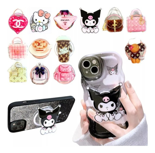Anillo Soporte P/ Magsafe Apoya Celular Socket Sanrio Y Moda Hello Kitty