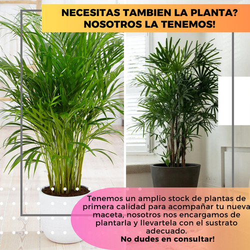 Maceta Gota Mate Misionera 40cm Rotomoldeada Con Plato Rayun Arena Mate Con Plato