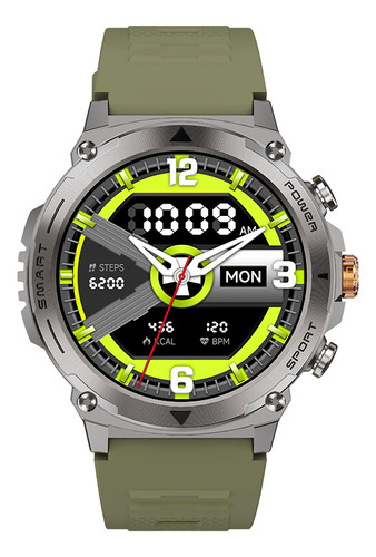 Smartwatch Reloj Inteligente Pantalla Amoled 1.43 Jd Everest Plateado Bluetooth Llamadas Malla Metálica + Malla De Silicona Modos Deportivos Salud Elegante Sport