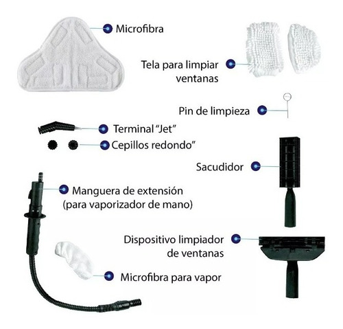 Limpiador De Pisos A Vapor Portatil Mop Express X9 5 En 1