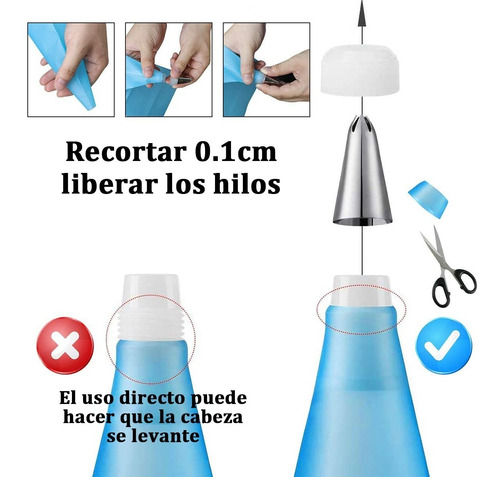 Imagen 5 de 10 de 72 Pz Ultracombo Con Duyas, Coples,manga Pastelera Silicon