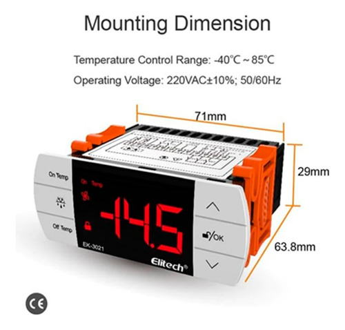 Controlador De Temperatura Tactil Digital Con Calibracion