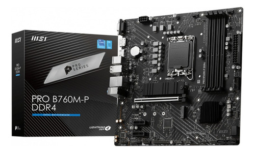 Tarjeta Madre Msi Micro-atx Pro B760m-p Ddr4, S-1700 128gb