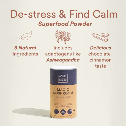 Superfood Powder Your Super Magic Mushroom, 30 Porciones